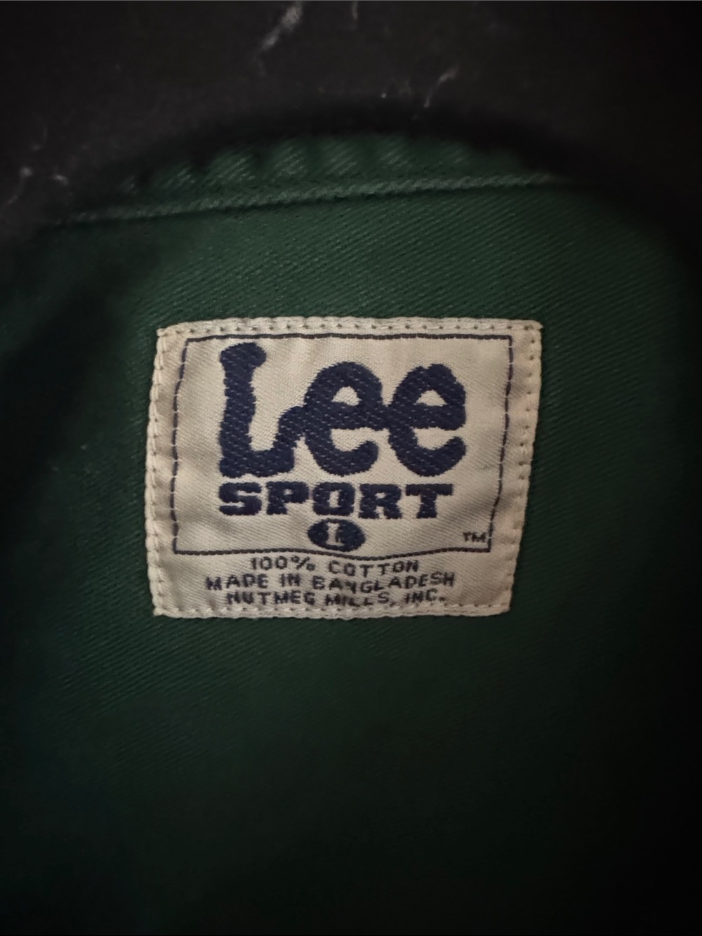 Lee Men's Green Button-Down Shirt with Sonics Embroidery - Picture 2 of 4